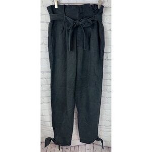 REFORMATION Avalon Vintage Alack Ankle Tie Paperboy High Waisted Trouser Pants 8